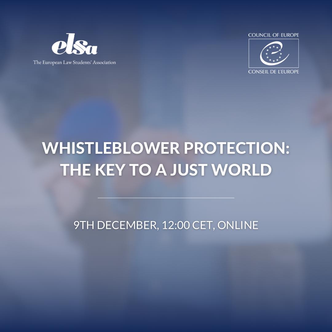 🗓️ Save the date – 9/12, International Anti-Corruption Day. Join us for a webinar on 'Whistleblower Protection: The Key to a Just World'. Register here ➡️ elsainternational.clickmeeting.com/whistle-blower…