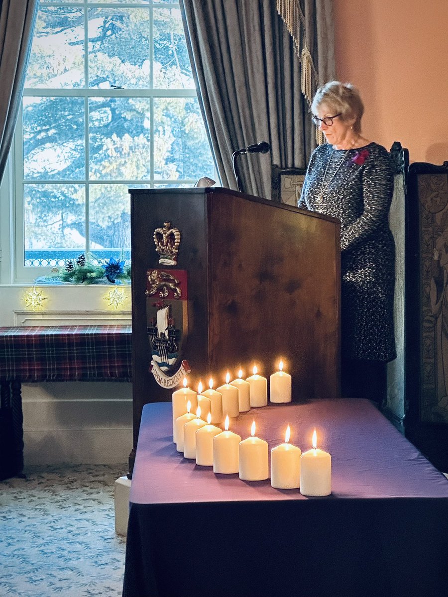 premierbhiggs's tweet photo. December 6 is the National Day of Remembrance and Action on Violence Against Women, in memory of the 14 young women killed at the École Polytechnique in Montreal 34 years ago.

My wife, four daughters, and granddaughters were in my thoughts as I had the honour to take part in a candlelight memorial.

Today, we remember, grieve and recognize the impact of gender-based violence on our communities.

If you or someone you know is being subjected to violence, help is available. Visit https://t.co/cXIa4cRBZc or call 211.
————————
Le 6 décembre est la Journée nationale de commémoration et d’action contre la violence faite aux femmes en mémoire des 14 jeunes femmes tuées à l’École polytechnique de Montréal, il y a 34 ans.

Ma femme, mes quatre filles et mes petites-filles étaient dans mes pensées lorsque j’ai eu l’honneur de prendre part à une cérémonie à la chandelle.

Aujourd'hui nous nous souvenons, nous pleurons et nous reconnaissons les répercussions sur nos collectivités de la violence basée sur le genre.

Si vous ou une personne que vous connaissez êtes victime de violence, de l'aide est disponible. Visitez : https://t.co/UzmwD03RGw ou composez le 211.