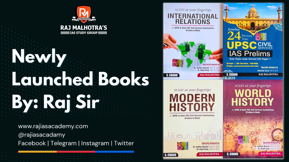 🟢An honest confession 

#upscaspirants + #StatePCS #aspirants 

This is a #giveaway for making new aspirants join my community

First time ever:

Not 1 person to get 1 book

Rather 

7 aspirants to get all 4 books 
#WorldHistory 
#Internationalrelations 
#ModernIndia 
#PYQs 

4