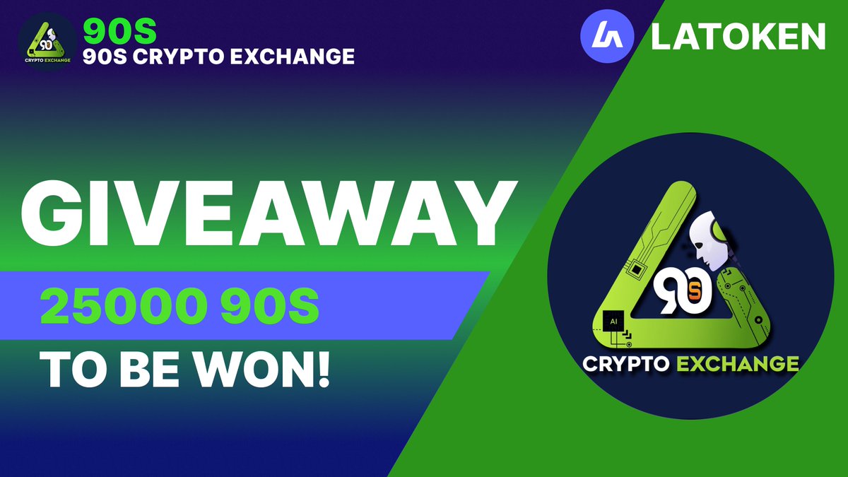 🏆   25000 90S CRYPTO EXCHANGE (90S) GIVEAWAY on LATOKEN

🔥 1000 Winners.
✅ Complete all tasks and qualify for the Airdrop.
📲 Share with 5 Friends and Follow.
⏰ December 6, 2023 - December 11 2023.

👉 JOIN GIVEAWAY (go.latoken.com/3ldv/9c07)