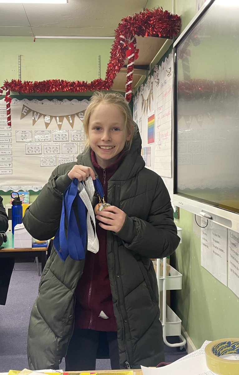 Such a super achievement from L at her gymnastics competition this weekend. Well done on winning gold silver and bronze! 🏅🤸‍♀️