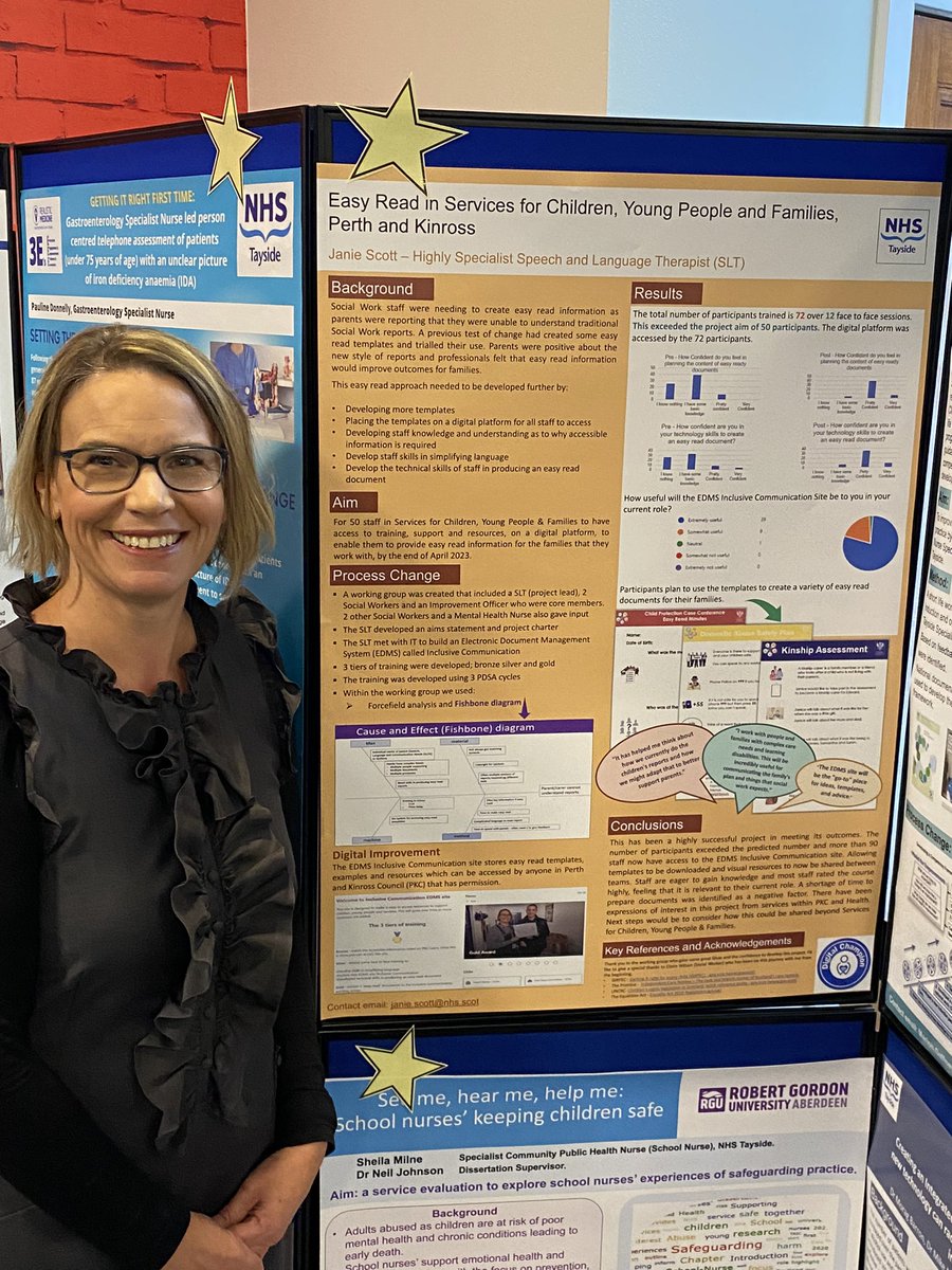 Today I had the pleasure of displaying my poster at an NHS Tayside event celebrating innovation. My project focused on developing a document management system for my social work colleagues to produce easy read documents. #nhstayside #nesdhlp #dlp