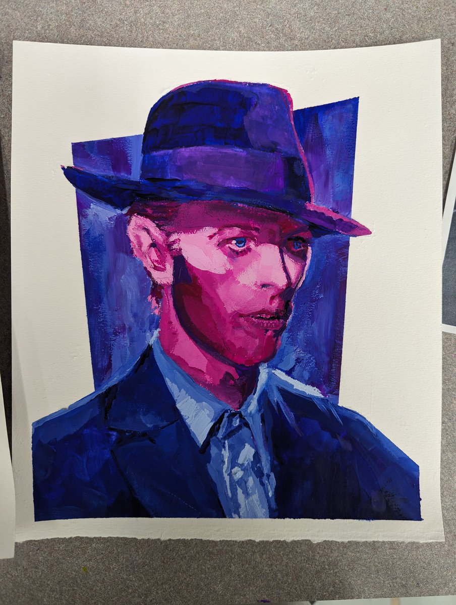 SeafoamPanda's tweet photo. David Bowie study I did for school :) https://t.co/OZsGPNHiFn