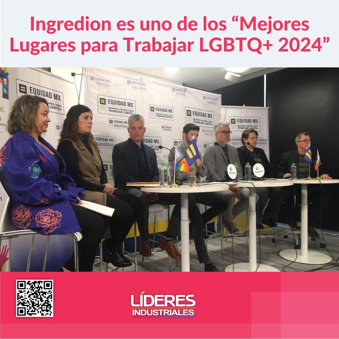 Ingredion es uno de los “Mejores Lugares para Trabajar LGBTQ+ 2024” Por cuarto año consecutivo, recibe certificado HRC EQUIDAD MX 2024. @Ingredionmx @Ingredion Leer nota completa en: ↙↙↙ lideresindustriales.com/ingredion-es-u…
