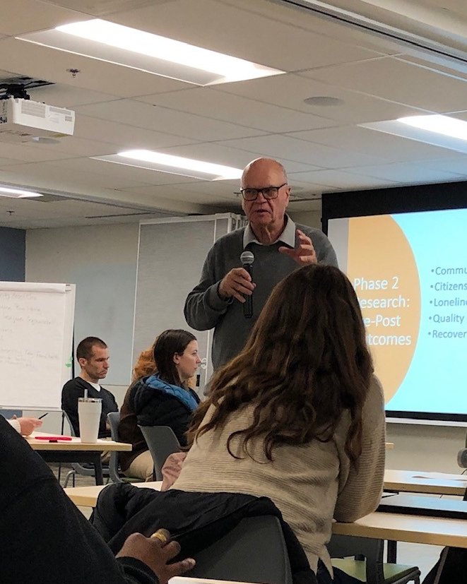 Yesterday, we were joined by Drs. <a href="/SamTsemberis/">Sam Tsemberis</a>, <a href="/TimAubry/">Tim Aubry</a> and <a href="/ChristinaMutsch/">Christina Mutschler, PhD</a> for the launch of a new #SocialPrescribing initiative and study by <a href="/CRSEC_CRECS/">CRSEC-CRECS uOttawa</a> at <a href="/uOttawa/">Université d'Ottawa | University of Ottawa</a> with #HousingFirst clients from our agency and partner organization, <a href="/OptionsBytown/">Options Bytown</a>.