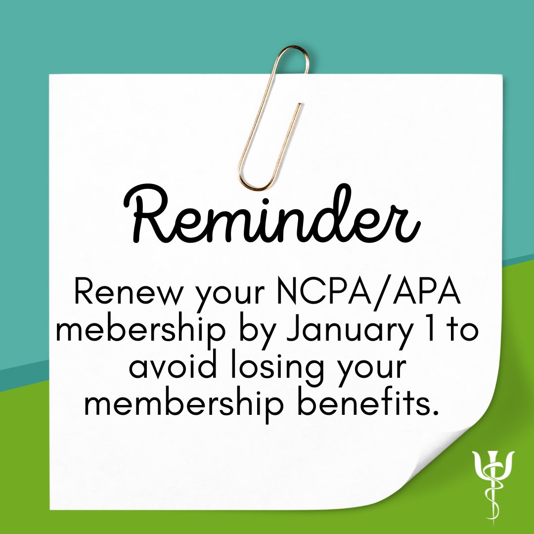 Renew by January 1.
<a href="/apapsychiatric/">American Psychiatric Association</a>
#psychiatry #membership
bit.ly/3uSMq9G