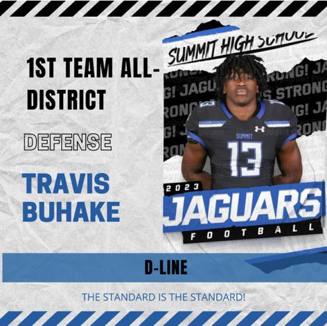 Blessed to receive First Team All District!