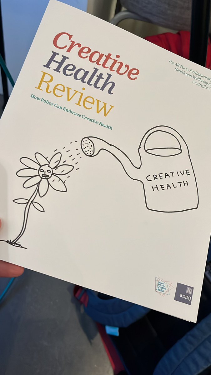 At the launch of #CreativeHealthReview Great to hear a call for combined authorities to work together. @NHS_GM @greatermcr are already working with @LDN_Culture and talking to others incl @WestYorkshireCA Together we can reduce inequalities through culture and creativity