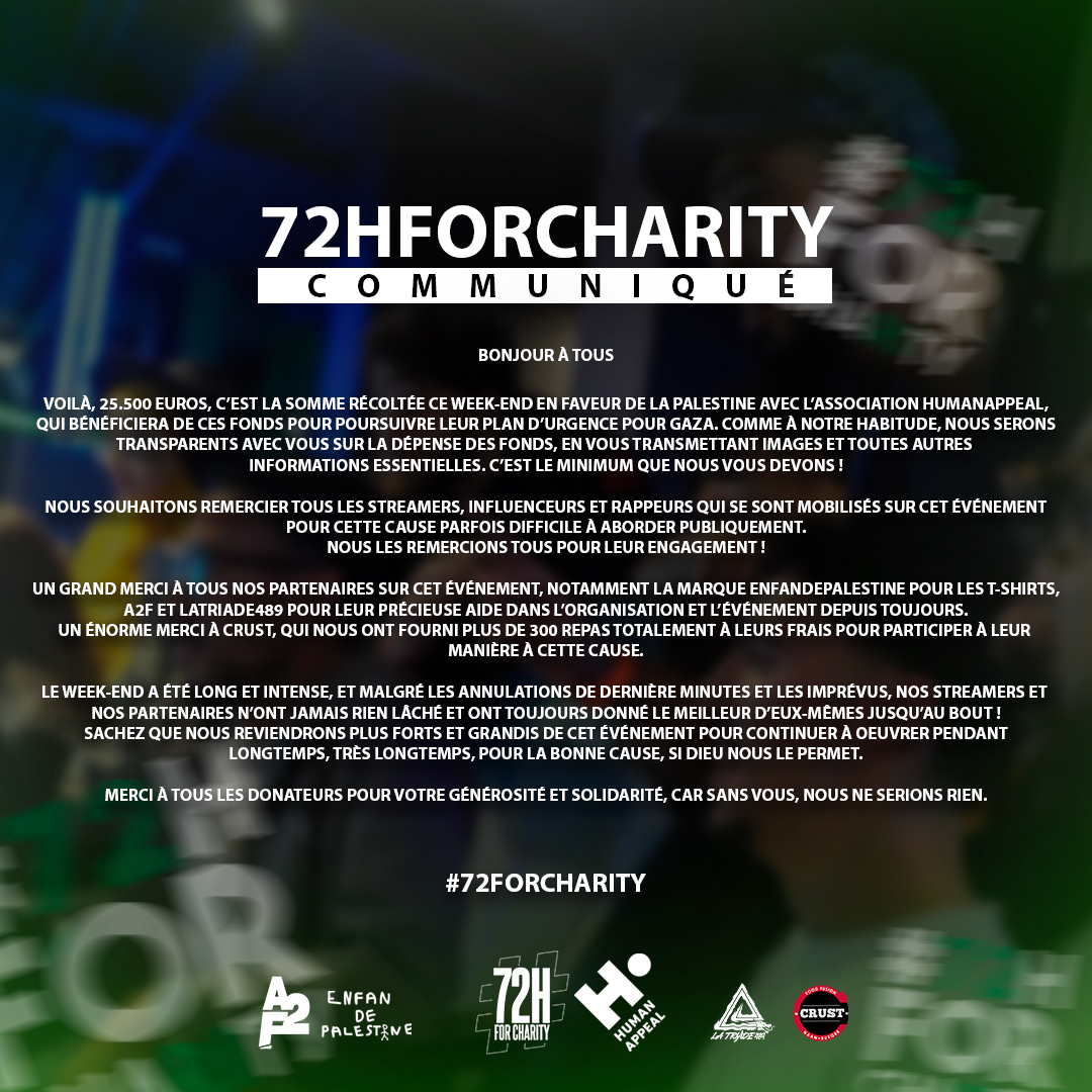 72HForCharity tweet media