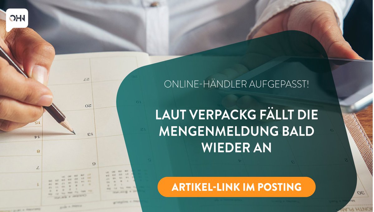OHN_Infoportal's tweet photo. Achtung! 🚨🚨🚨 Alle Händler, die systembeteiligungspflichtige Verpackungen in den Verkehr bringen, müssen bis zum Jahresende tätig werden. 🧑⚖📦
Zum Artikel 👉 https://t.co/YdcCcAleKn
#Verpackungsgesetz #VerpackG #Mengenmeldung https://t.co/6CF7CU6cFj