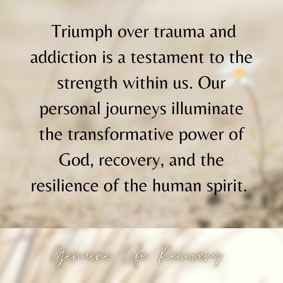 💪 #TriumphOverTrauma #ResilientSpirit #GenuineLifeRecovery