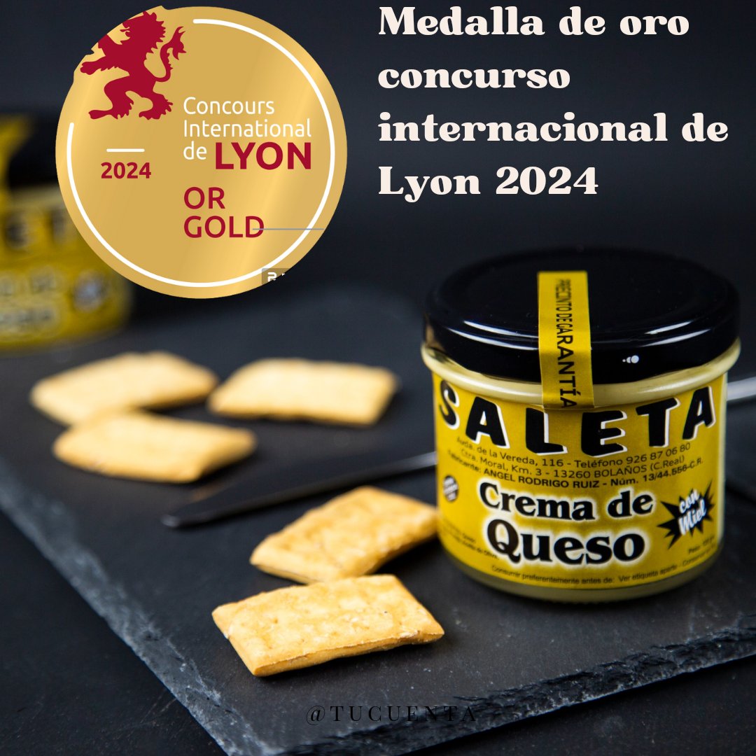 quesosaleta's tweet photo. 🎥Reconocimiento para nuestra extraordinaria crema queso oveja y miel. 🥇Consiguió la medalla de oro en el prestigioso @ConcoursLyon
Agradecidos por el reconocimiento
#quesodelamancha #quesogourmet #quesooveja #cheeseworldawards #cheeselover #quesoartesanal #quesosartesanos https://t.co/2tRlmFqJ4G