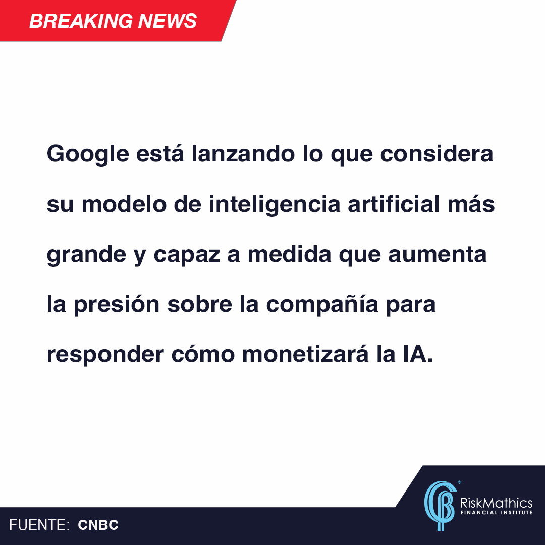 RiskMathicsFI's tweet photo. MANTENTE INFORMADO sobre las últimas tendencias en Finanzas, Trading, IA y Tecnología con #RiskNews: https://t.co/JU1QDq2gRK
#riskmathics #risk #NextGenerationInFinancialTraining #CNBC #Google #IA #Gemini #Technology https://t.co/xecxXXLMJe