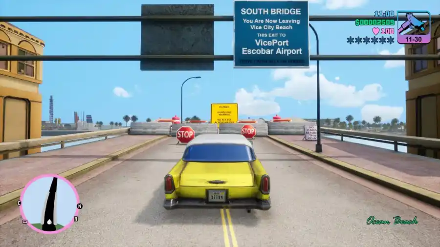 SlaviYT's tweet photo. If the theory about the tag on Lucia's leg is true, then GTA is continuing its legacy. For example, in Vice City, there were also places where you couldn't enter in the beggining. https://t.co/y7kovaDIQa