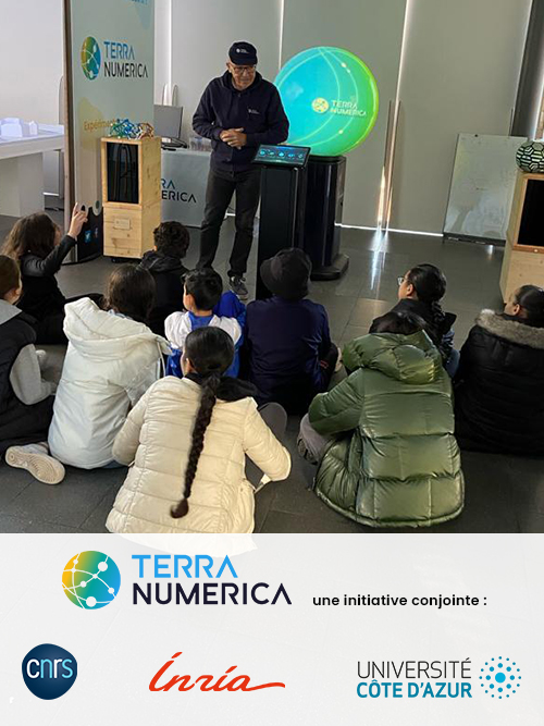 Terra Numerica (@terra_numerica) on Twitter photo ⚽️👨👧M'asseoir avec mes ami.e.s en tailleur
Et observer un grand #chercheur
Faire vivre les #mathématiques
Sur un grand écran sphérique.
Je suis vraiment trop fort.e :
Euler, Pythagore,
Solides de Platon et angles droits
N'ont plus aucun secret pour moi.
<a href="/MichelCosnard/">Michel Cosnard</a> #SemaineNSI ⚽️👨👧M'asseoir avec mes ami.e.s en tailleur
Et observer un grand #chercheur
Faire vivre les #mathématiques
Sur un grand écran sphérique.
Je suis vraiment trop fort.e :
Euler, Pythagore,
Solides de Platon et angles droits
N'ont plus aucun secret pour moi.
<a href="/MichelCosnard/">Michel Cosnard</a> #SemaineNSI
