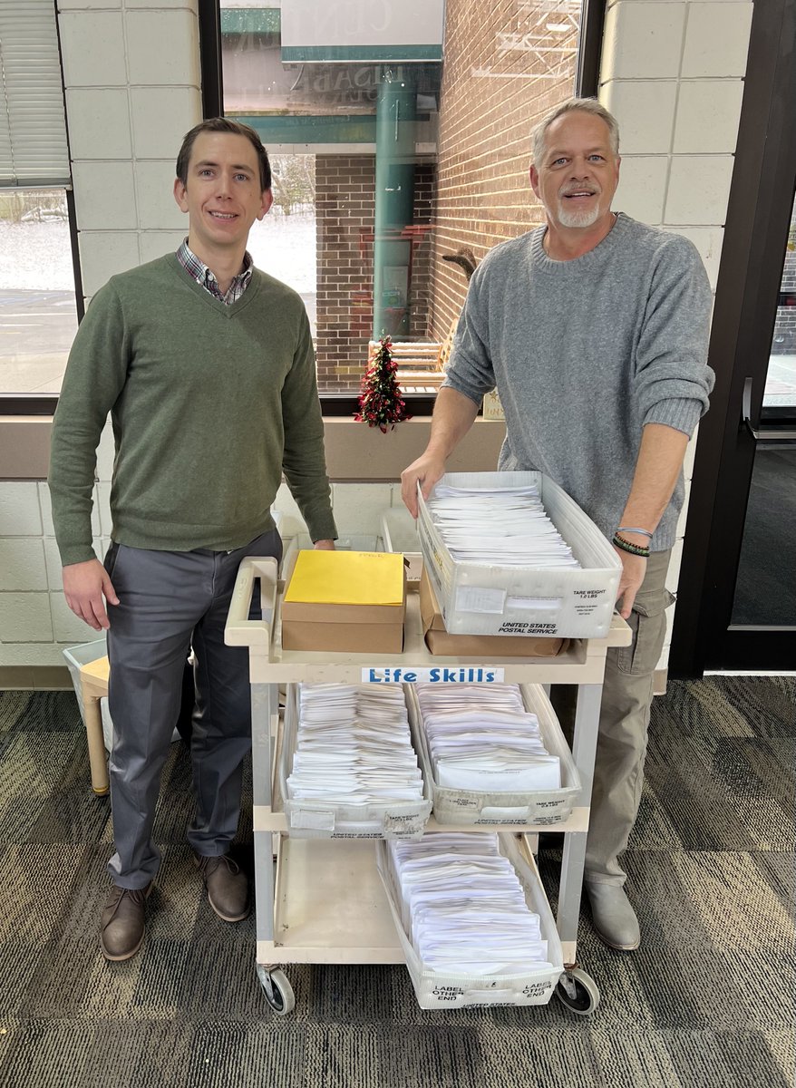 MayorSheehan's tweet photo. The Dept. of Assessment partnered with the Center for Disability’s Langan School Vocational Education Department students in order to send out Property Tax Exemption Paperwork to the City’s Senior Citizens. We look forward to growing this new found partnership! #AllinforAlbany https://t.co/LdhDDR6rVm