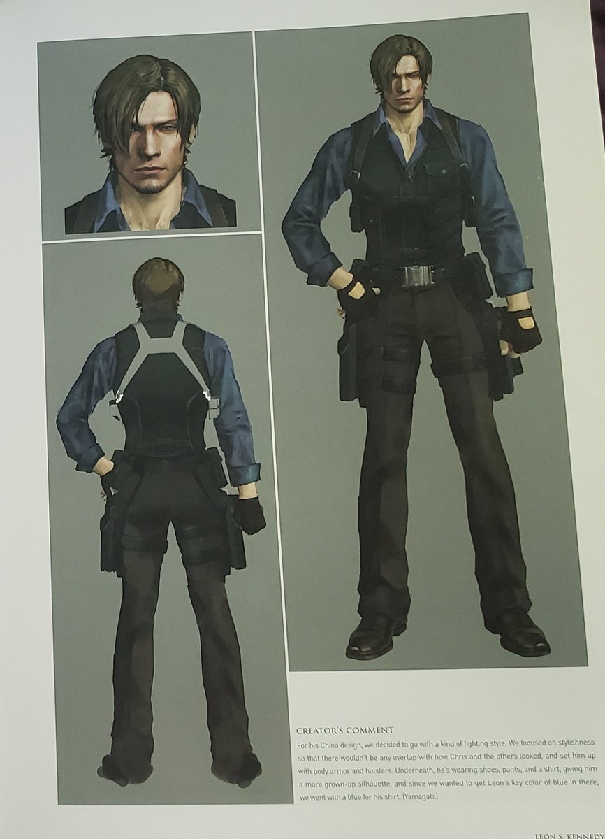 Leon S Kennedy Concept Art from Resident Evil 6 #REBHFun