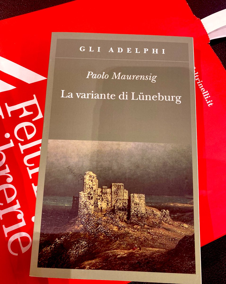 SPaiolo's tweet image. Che il viaggio abbia inizio …
#Adelphi 
#LaVarianteDiLuneburg
