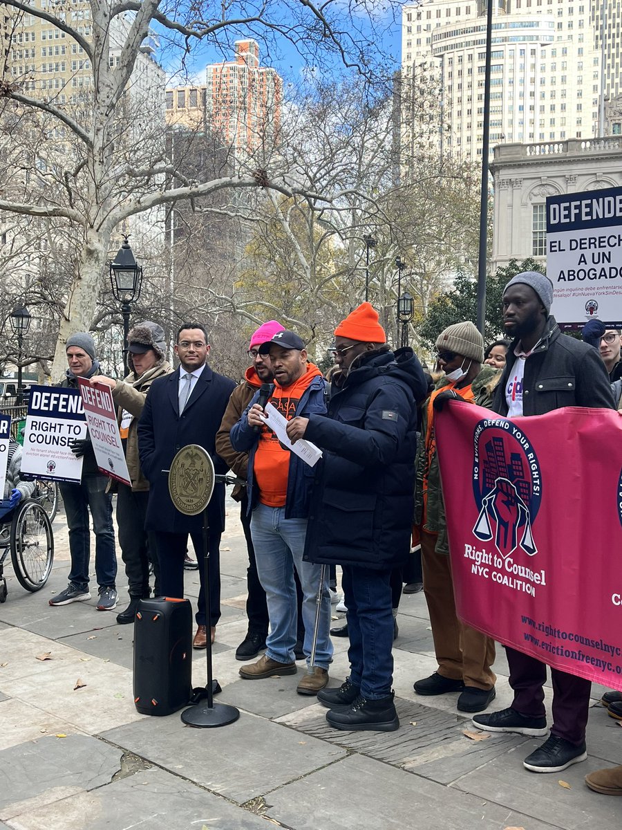@CASAbronx member Valentin: “there are people in courts suffering in housing courts every day from harassment from their landlords and lawyers”
