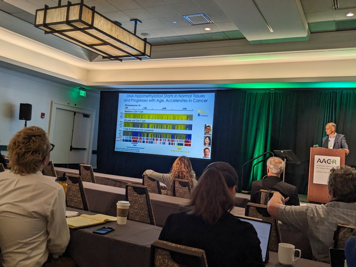 Peter Laird From Van Andel Institute presents how global and local DNA methylation contributes to cancer development #AACREvol23 #AACR #CancerResearch