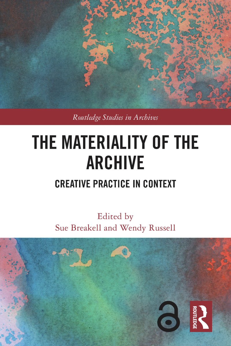 Our director @BreakellSue is giving the keynote speech at The Tangible Archive Symposium tomorrow @LondonMetUni on The Materiality of The Archive, co-edited with @wendyaleasha Open access copy here: taylorfrancis.com/books/oa-edit/…..