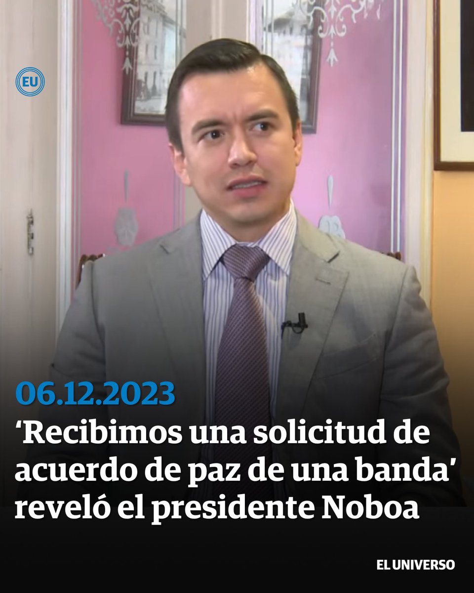 #DanielNoboa | El mandatario mencionó que desde su Gobierno se hará público quiénes son los líderes de estas bandas delictivas que operan en el país y sus delitos. ow.ly/n6b550Qg2bl
