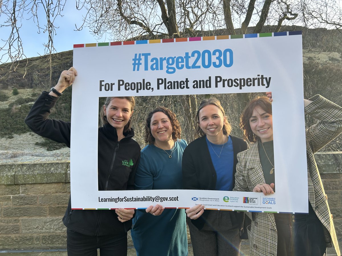 Fantastic to be able to join the Learning for Sustainability Call to Action launch today with @YouthLinkScot. It's vital we all play a part in supporting the #Target2030 call to action and ensure all 3 - 18 learning settings are sustainable by 2030 🌍

#LfSforAll @EdScotLfS