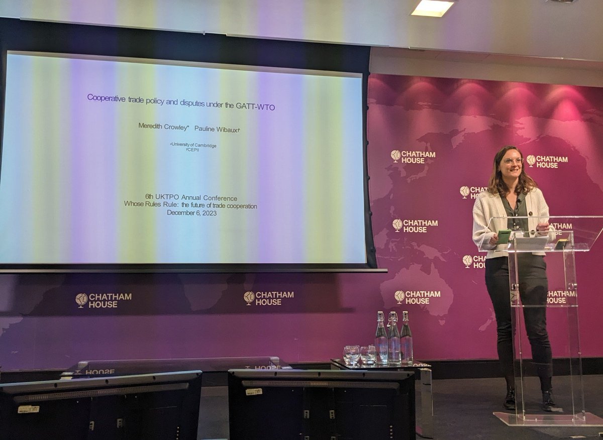 NTamberi's tweet photo. Last presentation of the day on cooperative trade policy and dispute in GATT-WTO by @PaulineWibaux and @MeredithCrowle1 https://t.co/dVyzpjBSO7