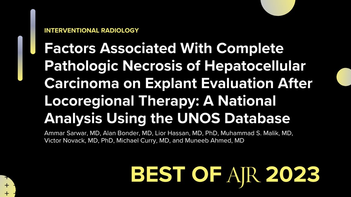 Findings from this large national sample support a potential role of thermal ablation or transarterial radioembolization for achieving complete pathologic necrosis of hepatocellular carcinoma measuring 3 cm or smaller. ajronline.org/doi/10.2214/AJ…