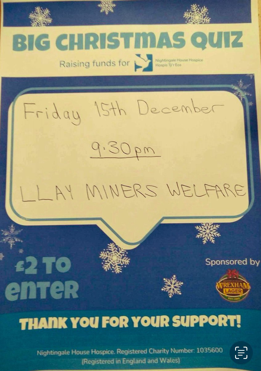 Llay Miners Welfare Institute tweet media