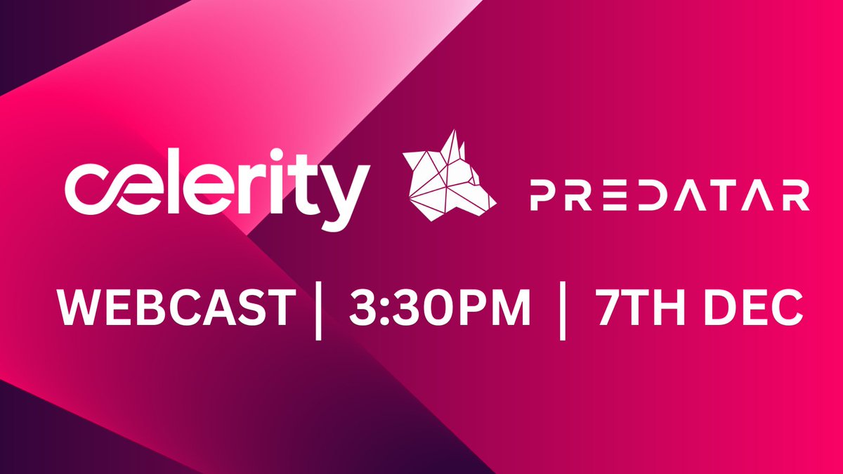 Join @predatarhq for a webcast on the R14 Eagle release. Gain insights from Neil Hulme, our Technical Solutions Director, and Rick Norgate, Predatar's Managing Director. Register here to see why this is a game-changer for Celerity and the storage market 👉 bit.ly/4860pHw
