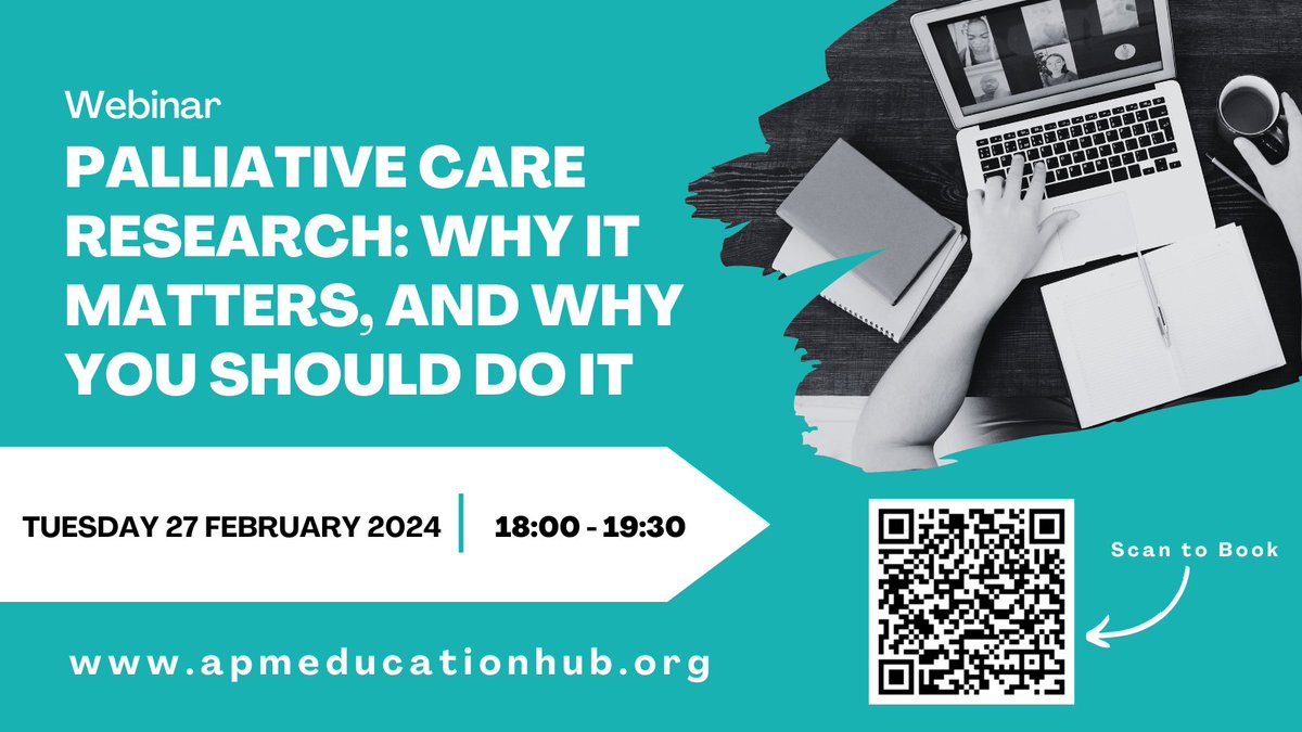 🚀Palliative Care Research: Why it matters, and why you should do it. A webinar organised by the @APMJuniors Tuesday 27 February 2024 18:00 – 19:30 Speakers: Professor Fliss Murtagh and Dr Donna Wakefield This event is FREE to attend Book your place 👇 apmeducationhub.org/events/palliat…