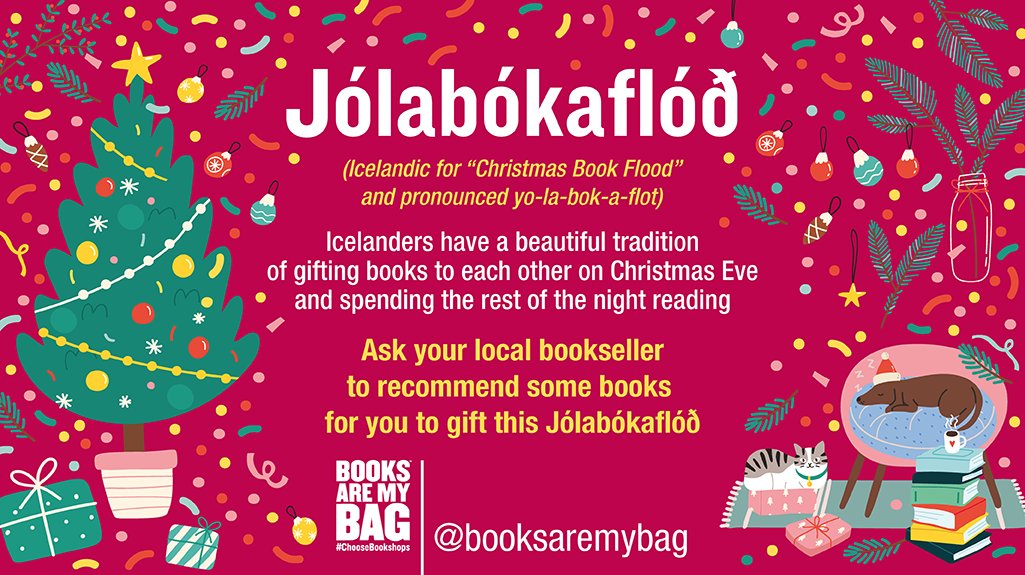 Who's celebrating Jólabókaflóð this year?

Visit your local bookshop and ask your local bookseller to recommend some books for this cosy tradition.  📚 ✨ 

#ChooseBookshops 🎄