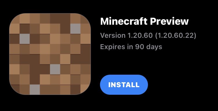 Minecraft Preview 1.20.60.20