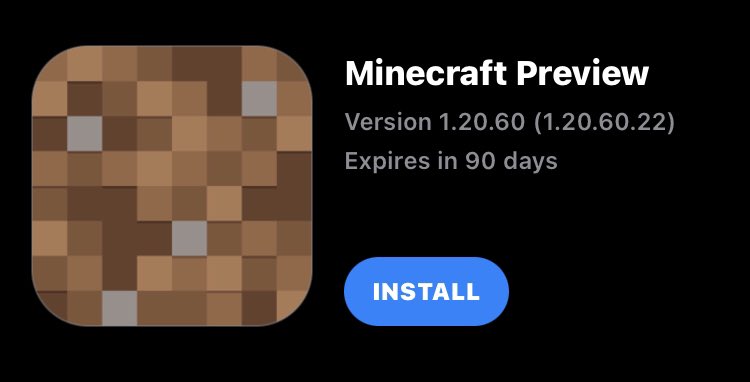 Minecraft Preview 1.20.60.23