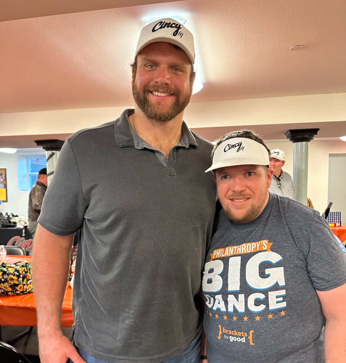 #WPMOYChallenge Ted Karras 🧡🖤 

Ted and his buddy Andrew getting ready for a big game night at Village of Merici!