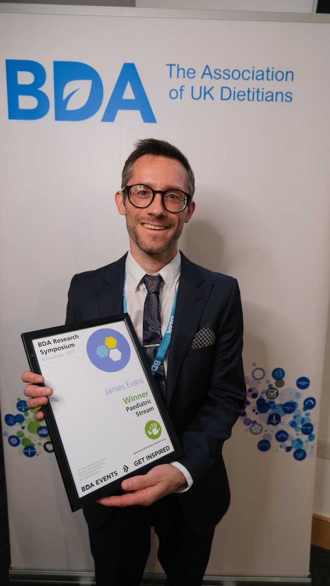 British Dietetic Association (@bda_dietitians) on Twitter photo A big well done to James Evans who is the winner of the Paediatric research stream at the #BDAResearch Symposium <a href="/BDA_Paediatrics/">BDA Paediatric Group</a> 🙌🎉 A big well done to James Evans who is the winner of the Paediatric research stream at the #BDAResearch Symposium <a href="/BDA_Paediatrics/">BDA Paediatric Group</a> 🙌🎉