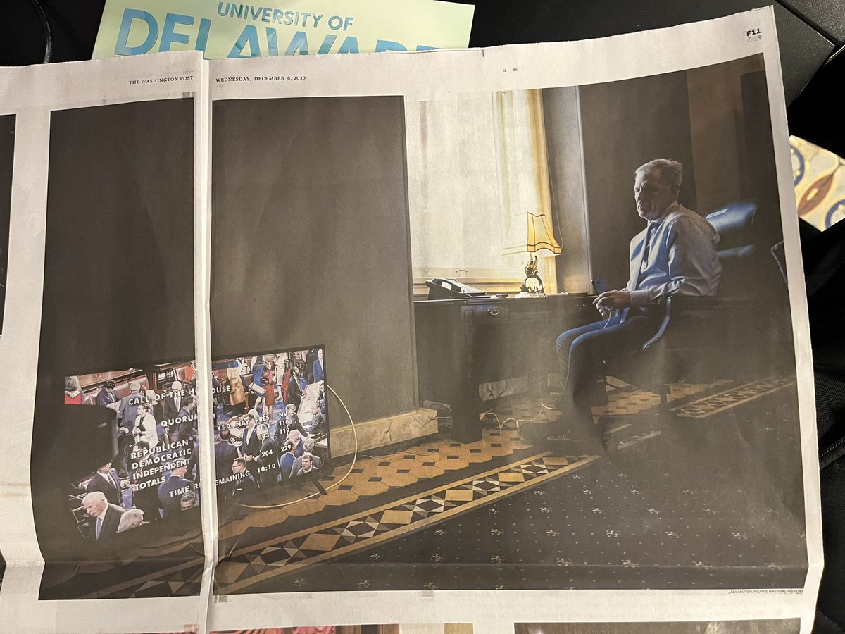 Paul Kane (@pkcapitol) on Twitter photo From todayâs expanded WaPo print section this <a href="/jabinbotsford/">Jabin Botsford</a> pic captures the last day or so in Speakerâs office. Furniture gone, art gone from walls, TV sitting on the floor. As McCarthy watches another failed speaker vote. From todayâs expanded WaPo print section this <a href="/jabinbotsford/">Jabin Botsford</a> pic captures the last day or so in Speakerâs office. Furniture gone, art gone from walls, TV sitting on the floor. As McCarthy watches another failed speaker vote.