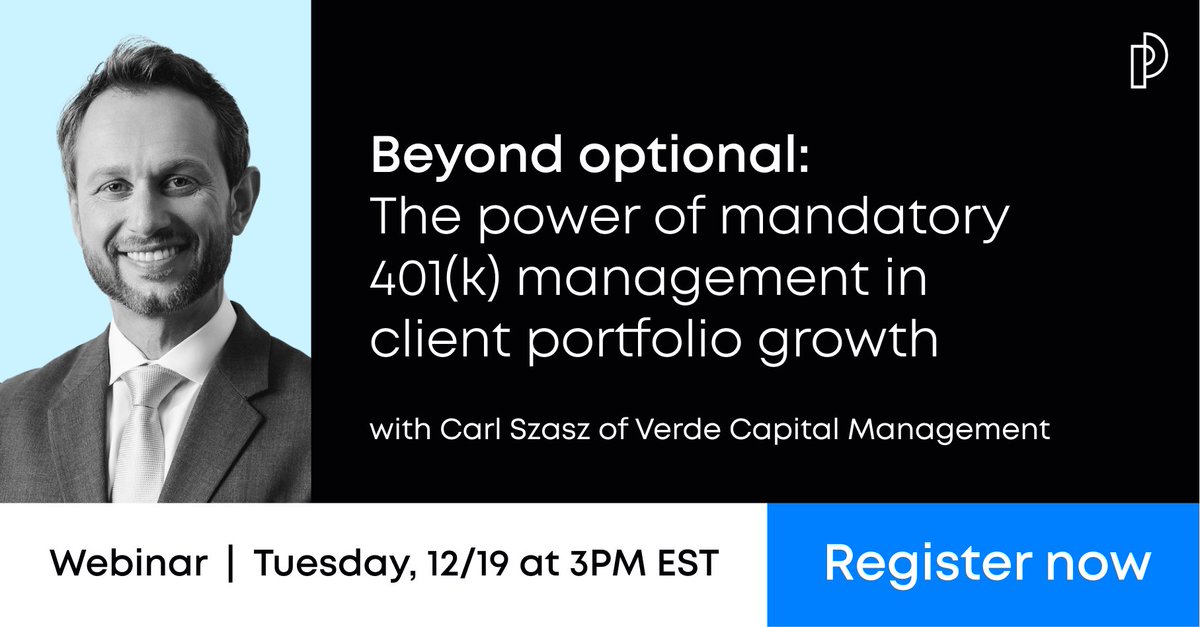 Get ahead for 2024! Join our Dec. 19th webinar at 3pm ET for expert insights into for-fee retirement plan management. 

Discover strategies for high client satisfaction and AUM growth from a top advisor. 

Don’t miss the chance to gain a competitive edge! Register now: