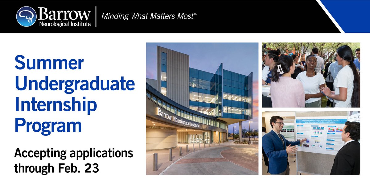 Want to work with us next summer? Our Summer #UndergraduateInternship Program is accepting applications! This paid internship offers the opportunity to work full time in a #neuroscience research lab or another area of the Institute. Learn more &amp; apply: bar.rw/3QCz3k6
