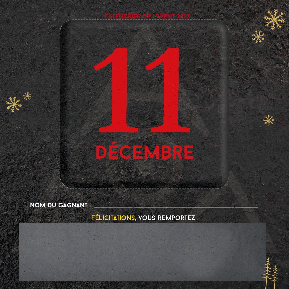 🎄Cette case ne contient pas de chocolat. En revanche, elle contient quelque chose qui devrait plaire aux rôlistes !

Vous avez jusqu'à 18h pour participer avec :
- Un follow
- Un partage Facebook et/ou Twitter

#Calendrier #Avent #JDR #Noël #Fêtes #Cadeaux #Arkhaneasylum #Sapin