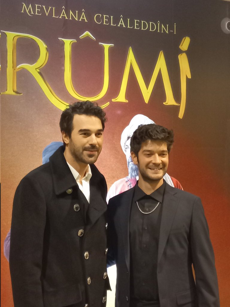 يوسف جيم و بوراك جان من المؤتمر الصحفي للموسم الثاني من مسلسل مولانا جلال الدين الرومي