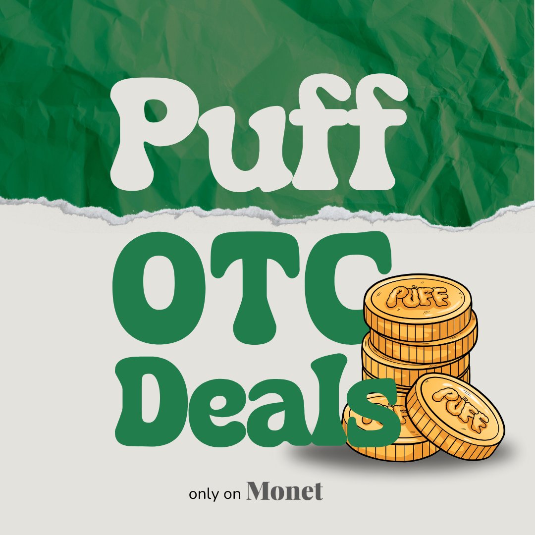 Kicking off year 3 with something that $PUFF holders will enjoy 🤌💨

We're launching OTC deals on <a href="/MonetSAC/">Monet | Community, Raffles, and Solana</a>!

This first round of SAC OTC deals will have great discounts, be published in the SAC Discord server &amp; they will run on a FCFS basis.