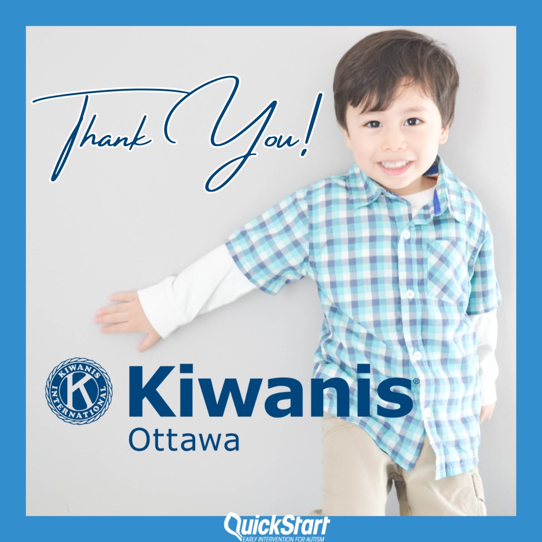 A HUGE thank you to <a href="/OttawaKiwanis/">Ottawa Kiwanis</a> who has recently donated $50,000!

This incredibly-generous donation will fund many more diagnostic assessments for children at the most critical stages of development.

From the bottom of our hearts, thank you! 💗

#Autism #AutismAwareness