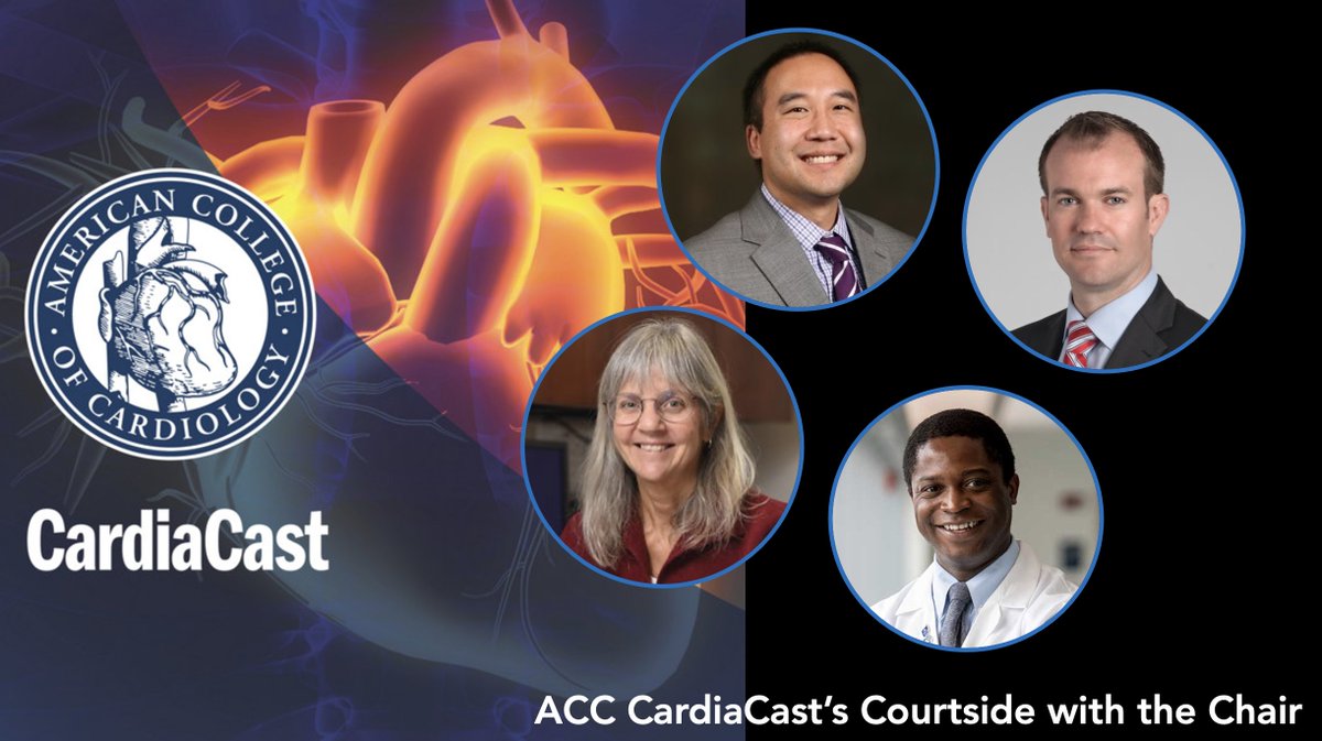 J. Sawalla Guseh, M.D. (@jsawallagusehmd) on Twitter photo Dive into "Courtside with the Chair"! 🏀
Join me, <a href="/DermotPhelanMD/">Dermot Phelan</a>, Dr. Lampert, & Chair <a href="/jonathankimmd/">Jonathan Kim, MD, MSc, FACC, FAHA</a> as we unpack:
1. Challengses of Cardiac Screening
2. H&P/ECG Approaches 🩺
3. Imaging Insights for the Win and more!
👉🏿 Listen now: 🎙️buff.ly/3uEv8wV
<a href="/ACCinTouch/">American College of Cardiology</a> Dive into "Courtside with the Chair"! 🏀
Join me, <a href="/DermotPhelanMD/">Dermot Phelan</a>, Dr. Lampert, & Chair <a href="/jonathankimmd/">Jonathan Kim, MD, MSc, FACC, FAHA</a> as we unpack:
1. Challengses of Cardiac Screening
2. H&P/ECG Approaches 🩺
3. Imaging Insights for the Win and more!
👉🏿 Listen now: 🎙️buff.ly/3uEv8wV
<a href="/ACCinTouch/">American College of Cardiology</a>