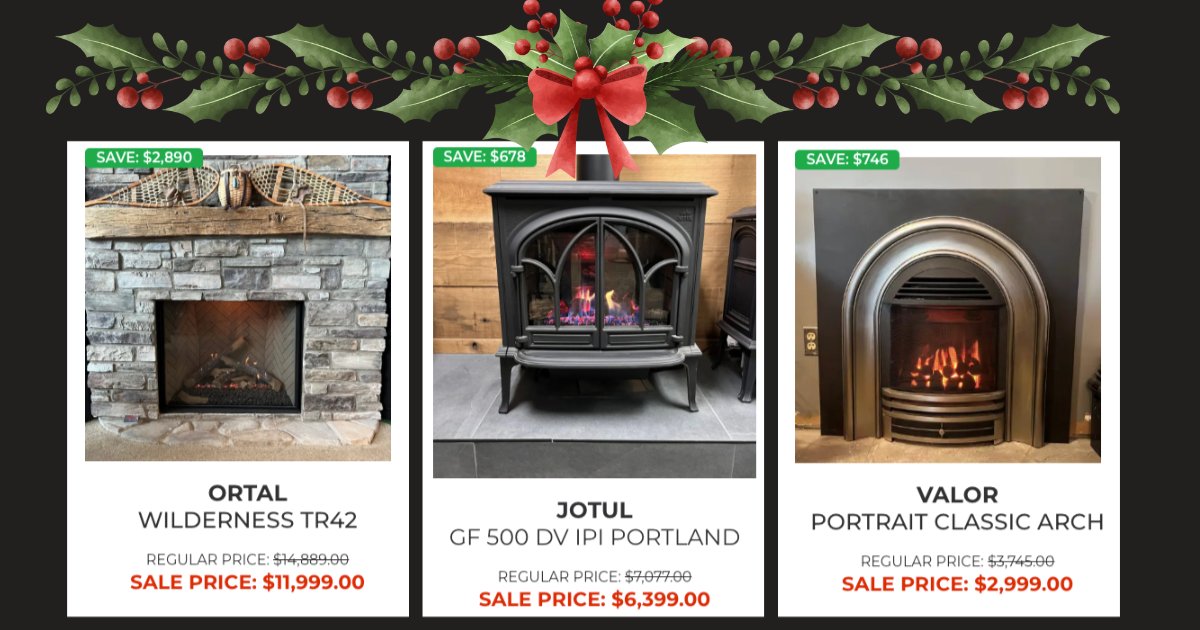 TheFireplaceCtr's tweet image. Heat up your holidays with a clearance gas fireplace or stove.
Break the cold spell, not your bank account.  

bit.ly/3W0Pmut 
#fireplacecenterpatioshop #ottawafireplaces #luxuryfireplaces #fireplacedesign #interiordesign