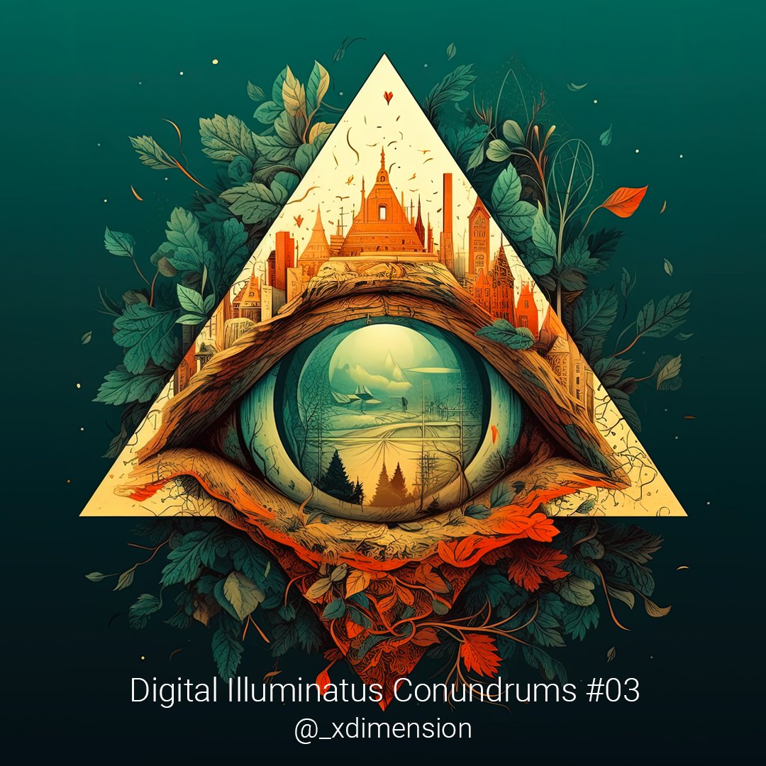 _XDimension's tweet photo. The all-seeing eye, once a symbol of divine watchfulness, now whispers secrets of a different kind—a secret message for those who dare to see.
#NFT #XRP #Notforsale #Ripple #digitalart #589RabbitHole #DigitalArtist #RiddleMeThis #DigitalIlluminatusConundrums https://t.co/zlI6pJc3oS