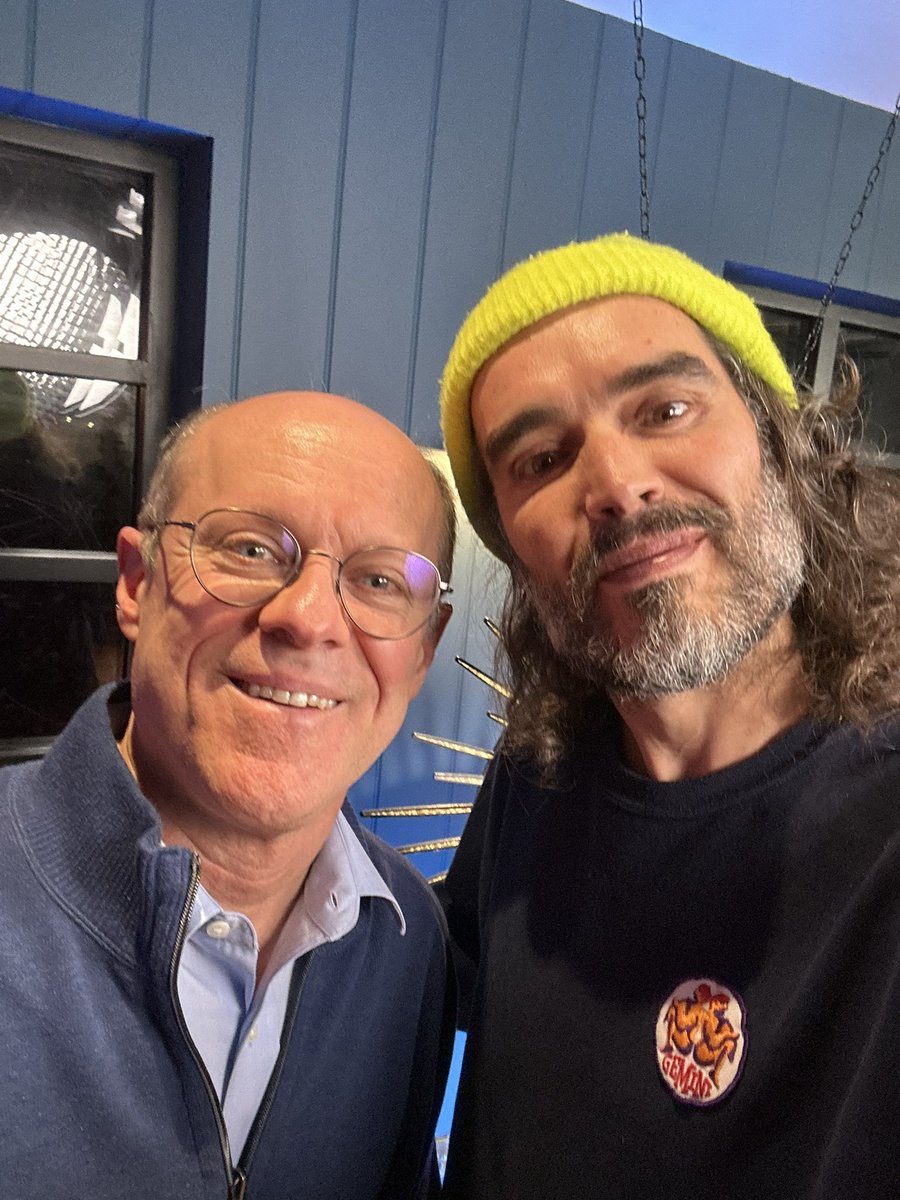 stkirsch's tweet photo. Just finished my interview with Russell Brand. You are going to love it. https://t.co/4brdmhnYjH