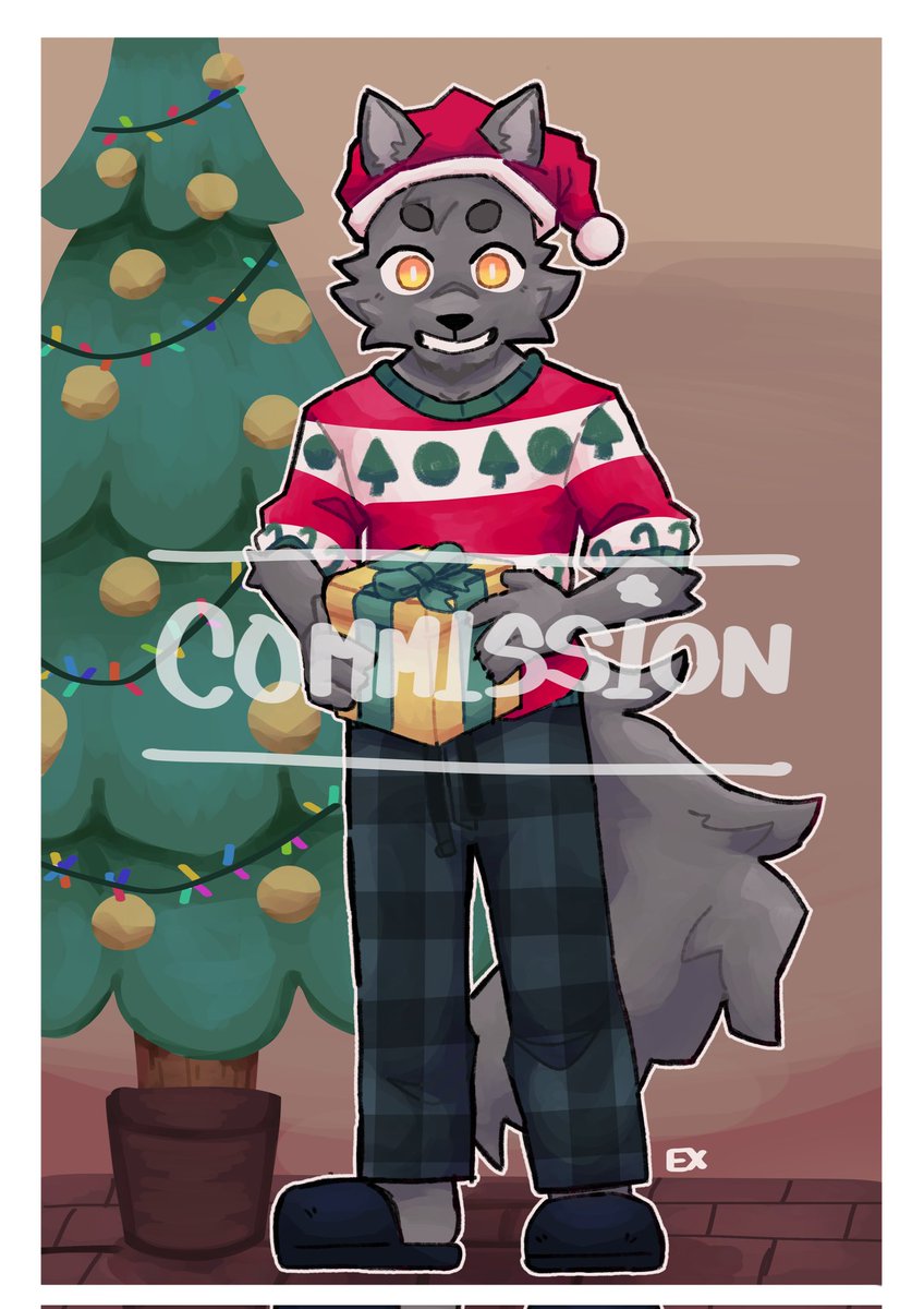 |Christmas commission| For @ItsGreyWolf Thank You!!