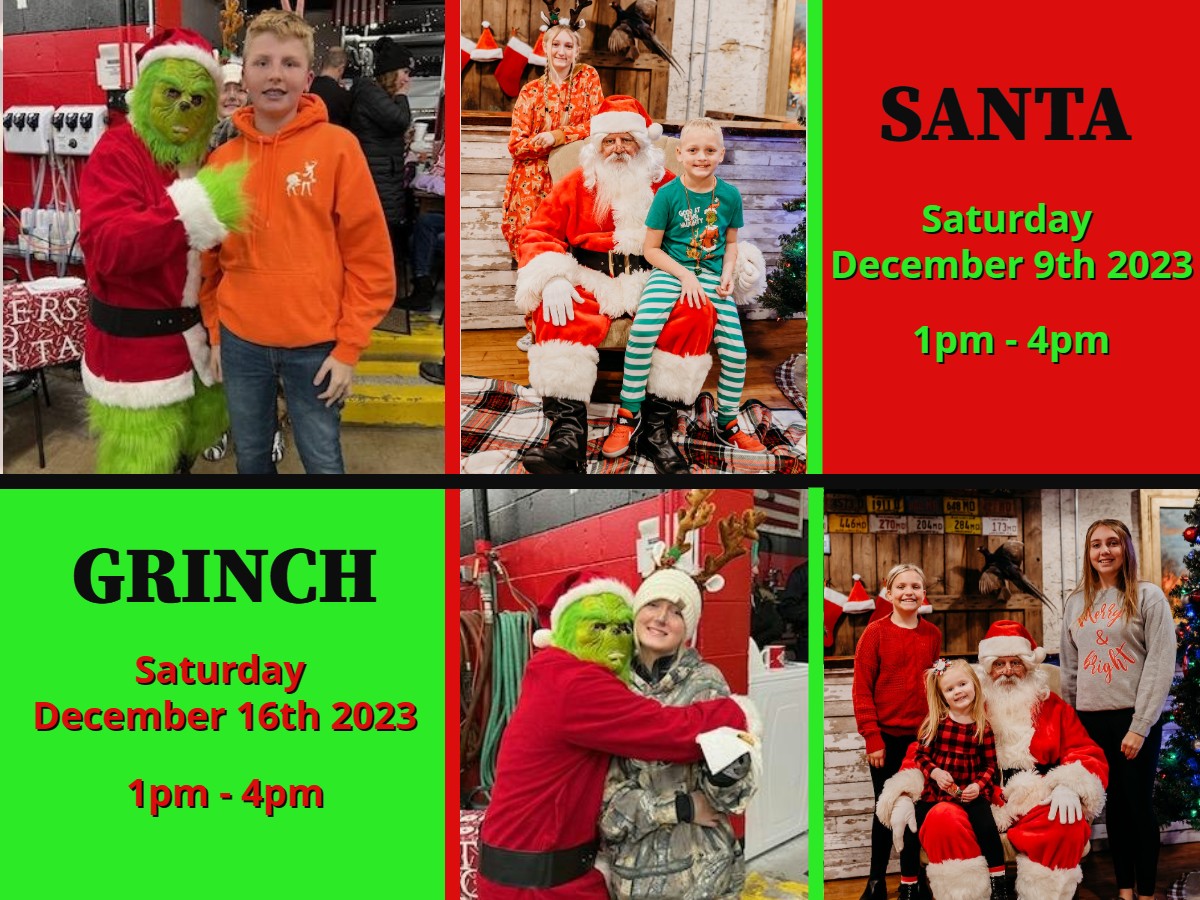 🎅Santa & Samson this Saturday December 9th, 2023, 1-4pm 
🎄The Grinch Next Saturday December 16th, 2023, 1-4pm
Stop by the Range and have your FREE picture taken with Santa & the Grinch!
#santaclaus #grinchmas #grinch #mchenrycounty #Illinois #il